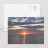 Sonnenaufgang über See Postkarte (Vorne/Hinten)
