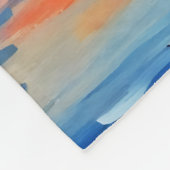 Sonnenaufgang über See und schneebedeckte Berge Fleecedecke (Ecke)