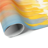 Sonnenaufgang über See und schneebedeckte Berge Geschenkpapier (Rolleneckpunkt)