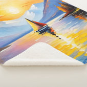 Sonnenaufgang über See und schneebedeckte Berge Sherpadecke (3/4)