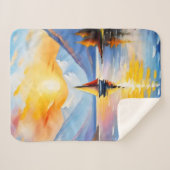 Sonnenaufgang über See und schneebedeckte Berge Sherpadecke (Vorderseite (Horizontal))