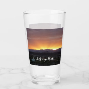 Sonnenaufgang über St. George Utah Landschaft Glas