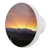 Sonnenaufgang über St. George Utah Landschaft Keramikknauf (Rechts)