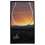 Sonnenaufgang über St. George Utah Landschaft Kleine Geschenktüte (Rückseite)