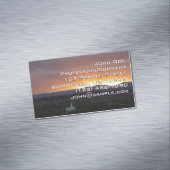 Sonnenaufgang über St. George Utah Landschaft Magnetische Visitenkarte (Beispiel)