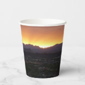 Sonnenaufgang über St. George Utah Landschaft Pappbecher (Rückseite)