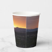 Sonnenaufgang über St. George Utah Landschaft Pappbecher (Rechts)