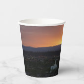 Sonnenaufgang über St. George Utah Landschaft Pappbecher (Vorderseite)