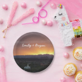 Sonnenaufgang über St. George Utah Landschaft Pappteller (Party)