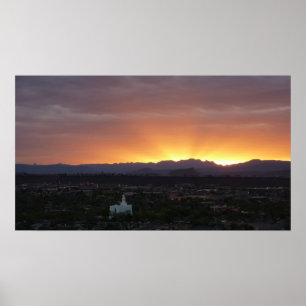 Sonnenaufgang über St. George Utah Landschaft Poster