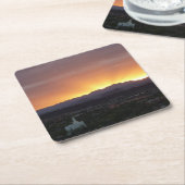 Sonnenaufgang über St. George Utah Landschaft Rechteckiger Pappuntersetzer (angewinkelt)