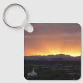 Sonnenaufgang über St. George Utah Landschaft Schlüsselanhänger (Vorderseite)
