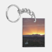 Sonnenaufgang über St. George Utah Landschaft Schlüsselanhänger (Vorderseite links)