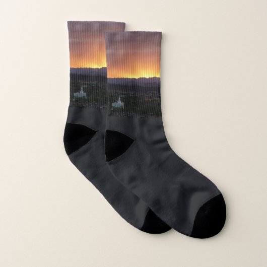 Sonnenaufgang über St. George Utah Landschaft Socken (Paar)