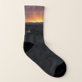 Sonnenaufgang über St. George Utah Landschaft Socken (Links - Innen)