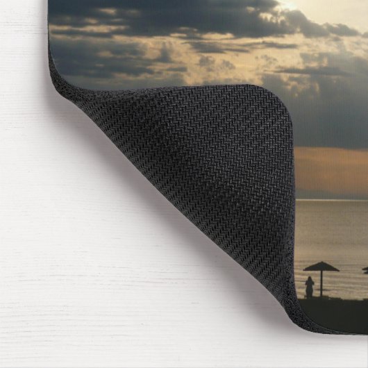 Sonnenaufgang über Strand in Griechenland Landscha Mousepad (Ecke)