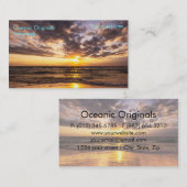 Sonnenaufgang über Surfer-Paradies-Visitenkarte Visitenkarte (Vorne/Hinten)