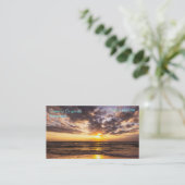 Sonnenaufgang über Surfer-Paradies-Visitenkarte Visitenkarte (Stehend Vorderseite)
