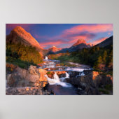 Sonnenaufgang über Swiftcurrent Creek Poster (Vorne)