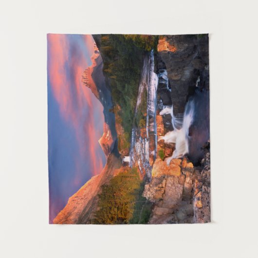 Sonnenaufgang über Swiftcurrent Nebenfluss Wandteppich (Vorderseite)