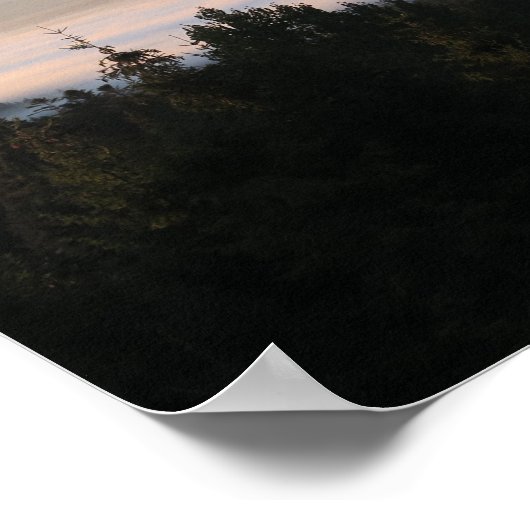 Sonnenaufgang über Tatras Poster (Ecke)