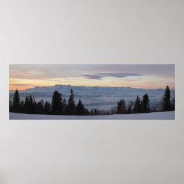 Sonnenaufgang über Tatras Poster