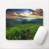 Sonnenaufgang über Tee-Bauernhof Mousepad (Mit Mouse)