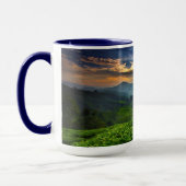 Sonnenaufgang über Tee-Bauernhof Tasse (Links)