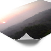 Sonnenaufgang über Tikal Poster (Ecke)