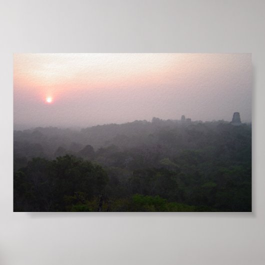 Sonnenaufgang über Tikal Poster (Vorne)