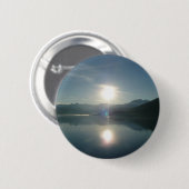 Sonnenaufgang über Uni Fjord Alaska Fotografie Button (Vorne & Hinten)