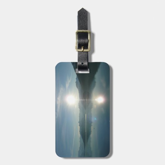 Sonnenaufgang über Uni Fjord Alaska Fotografie Gepäckanhänger (Vorderseite vertikal)