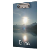 Sonnenaufgang über Uni Fjord Alaska Fotografie Klemmbrett (Links)