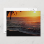 Sonnenaufgang über Wasser Postkarte (Vorne/Hinten)