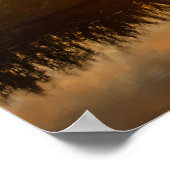 Sonnenaufgang über Windmühlen und einem Fluss in H Poster (Ecke)