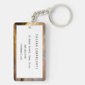 Sonnenaufgang über Windmühlen und einem Fluss in H Schlüsselanhänger (Rückseite)