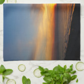 Sonnenaufgang und Meer Küchentuch (Gefaltet)