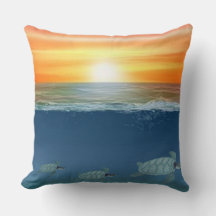 Sonnenaufgang und Schwimmschildkröten