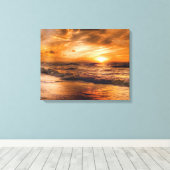 Sonnenaufgang und Seascape Leinwanddruck (Insitu (Holzboden))