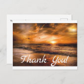 Sonnenaufgang und Seascape Postkarte (Vorne/Hinten)