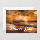 Sonnenaufgang und Seascape Postkarte (Vorne/Hinten)