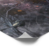 Sonnenaufgang und Wildblumen Poster (Ecke)