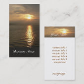 Sonnenaufgang-Visitenkarte Visitenkarte (Vorne/Hinten)