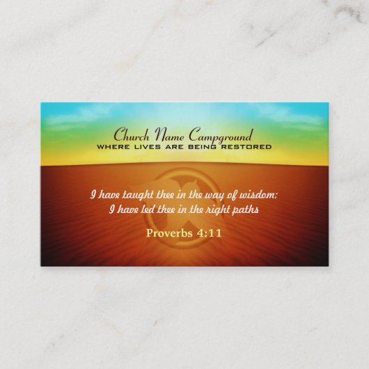 Sonnenaufgang Visitenkarten mit Logo Visitenkarte (Vorderseite)