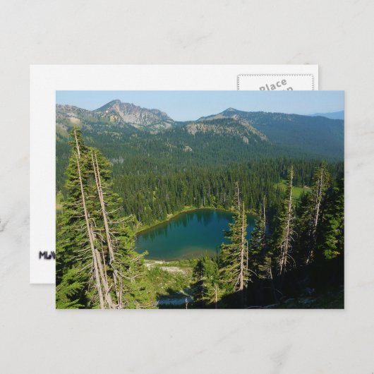 Sonnenaufgang vom Oberen See am Rainier Park Postkarte (Vorne/Hinten)