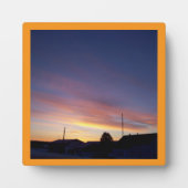 Sonnenaufgang Wandkunst Design Fotoplatte (Vorderseite)