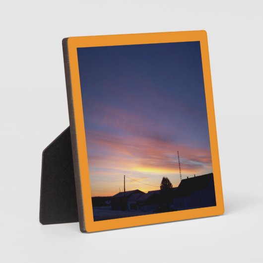 Sonnenaufgang Wandkunst Design Fotoplatte (Vorderseite)