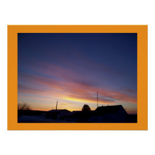 Sonnenaufgang Wandkunst Design Poster