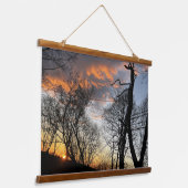 Sonnenaufgang Wandteppich Mit Holzrahmen (Gewinkelt)