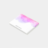 Sonnenaufgang Wasserfarbe Personalisiert Post-it Klebezettel (angewinkelt)